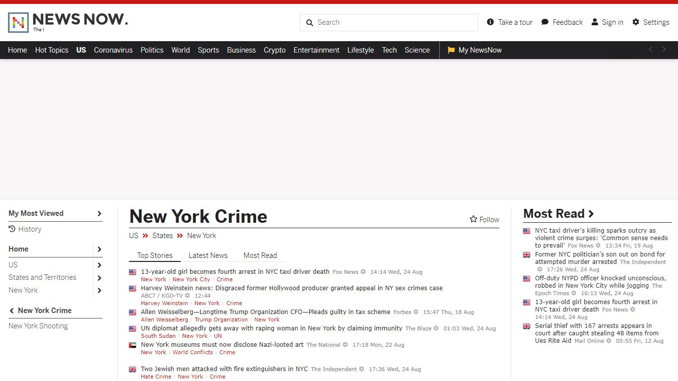 NewsNow: New York Crime news | Breaking News & Search 24/7